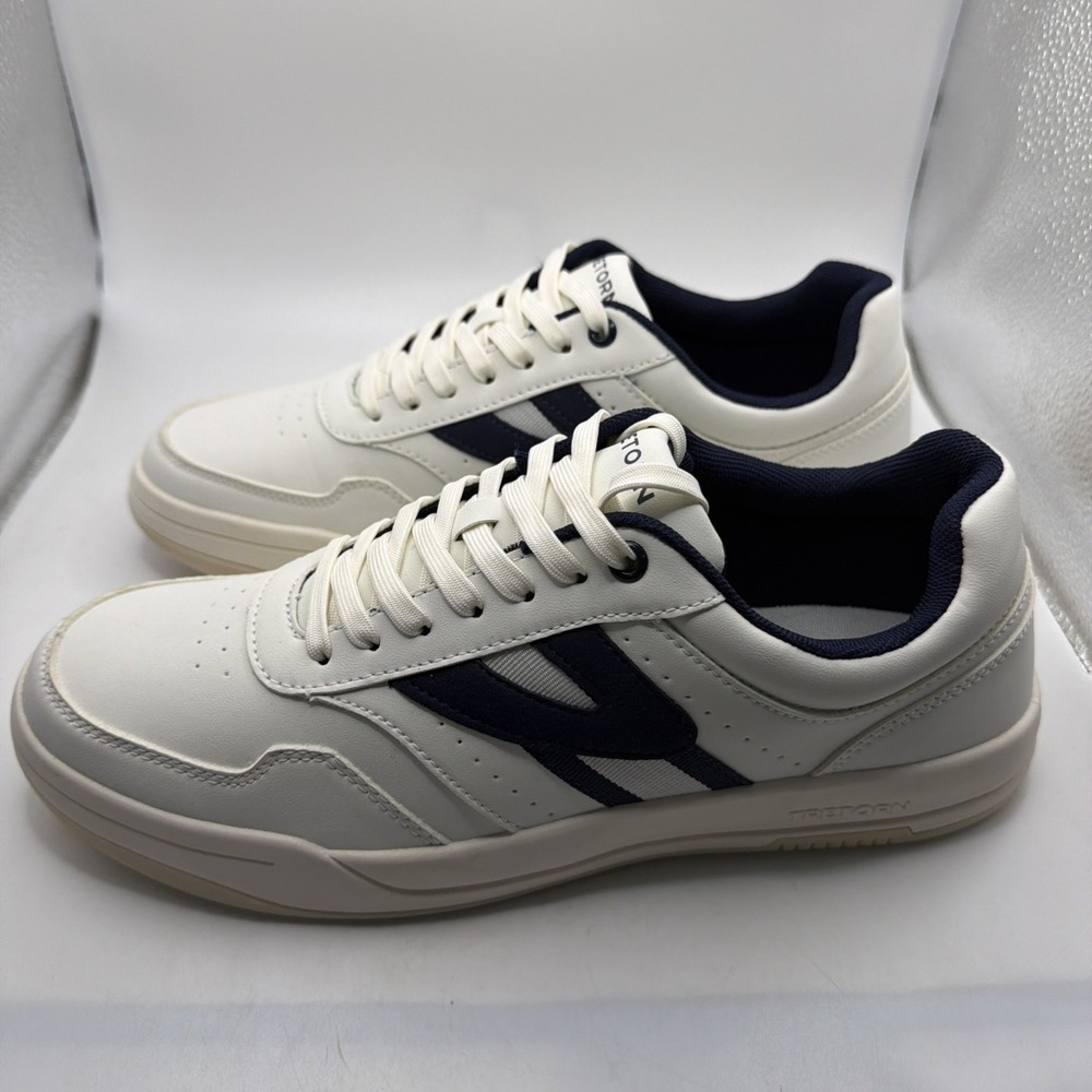 Tretorn Men's Dennis Classic Sneaker Low top Shoes White/Navy Size 9.5
